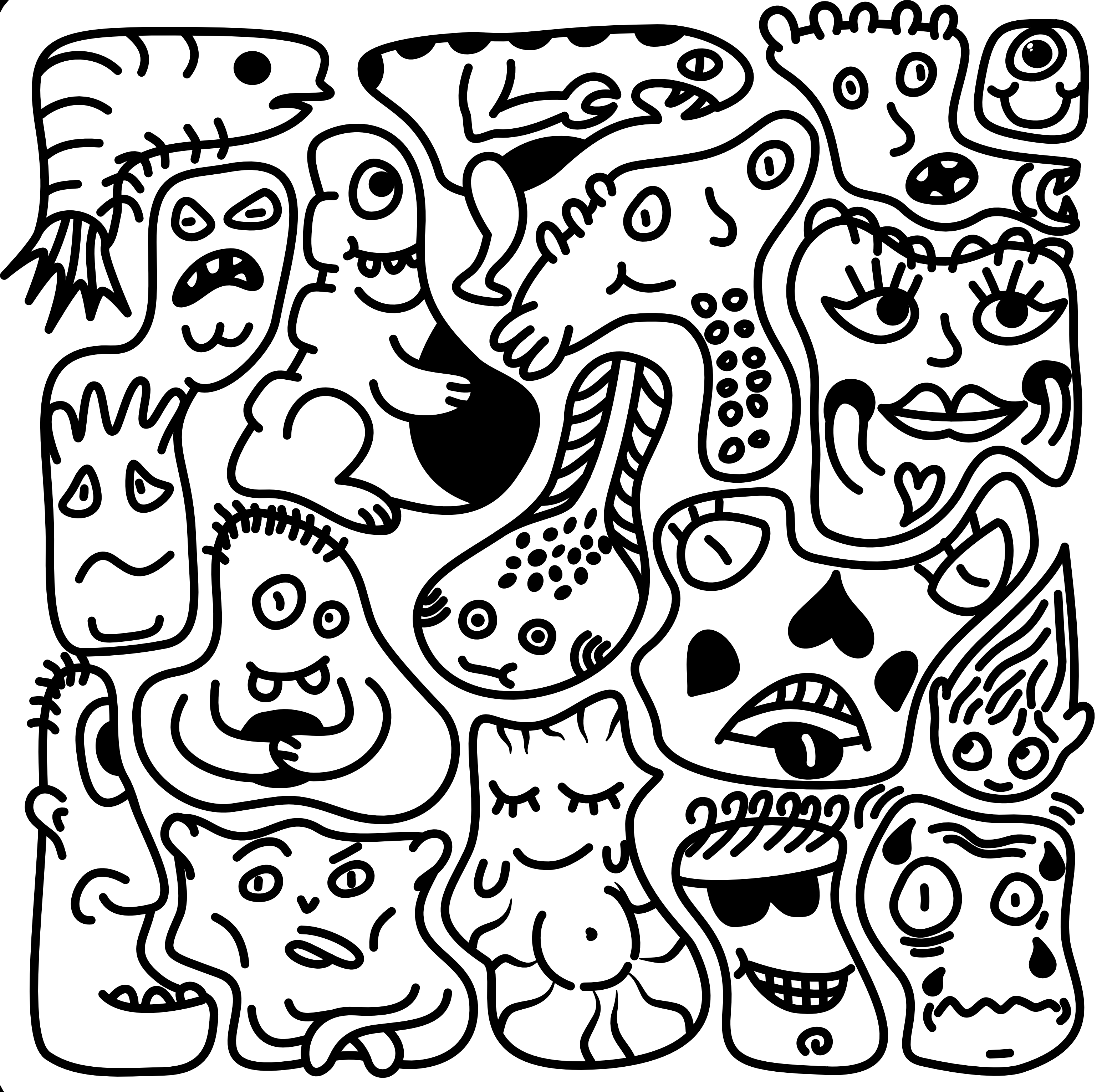 Monsters illustration